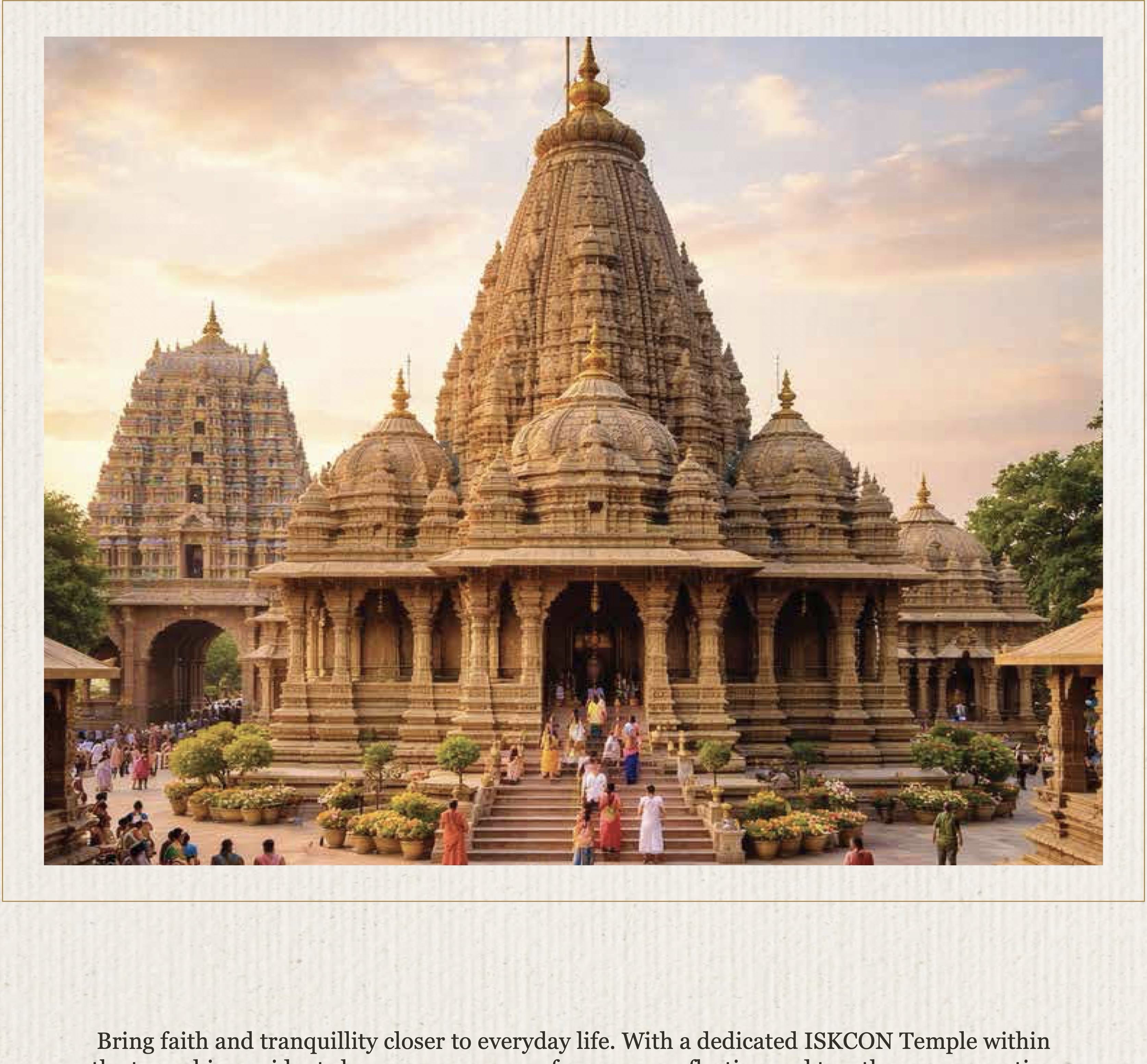 Dedicated ISKCON Temple